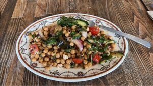 Double portion chickpea saladd  at Smith & Deli in Collingwood