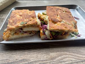 wiggum 2.0.  looking a bit sad. Pretty good, but a bit bland. at Smith & Deli in Collingwood