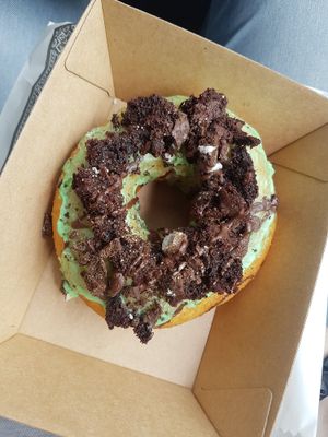 Mint brownie doughnut at Smith & Deli in Collingwood