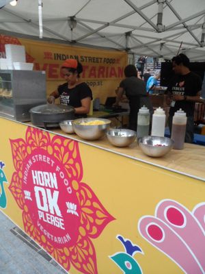 Side of Stall at Horn Ok Please - Food Stall in South East London