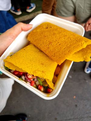 Vegan Moong Dal Dosa at Horn Ok Please - Food Stall in South East London