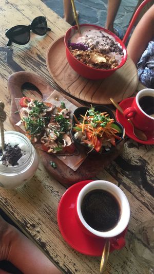 Raw vegan options  at Smoothie Shop in Jimbaran