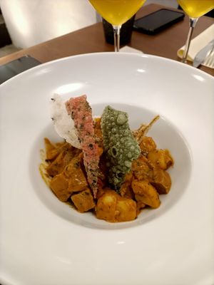 Seitan in salsa at Lord Bio in Macerata