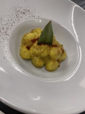 Gnocchi alla carbonara  at Lord Bio in Macerata