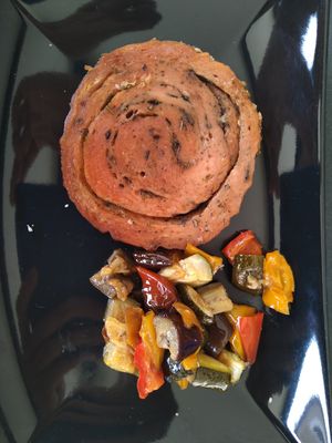 Arrosto di seitan con verdure di stagione at Lord Bio in Macerata