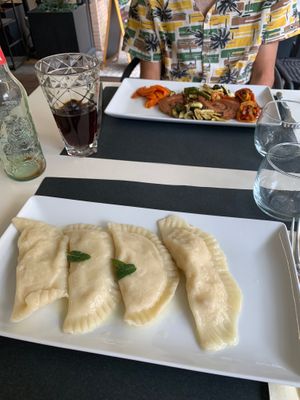 tortelloni burro e salvia e arrosto at Lord Bio in Macerata