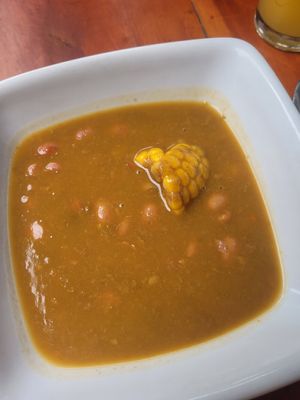 frijoles at El Vegano Andante in Medellin