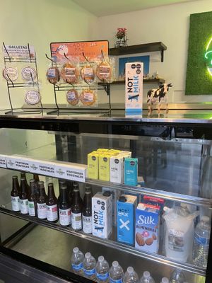 Plant milk   at El Vegano Andante in Medellin