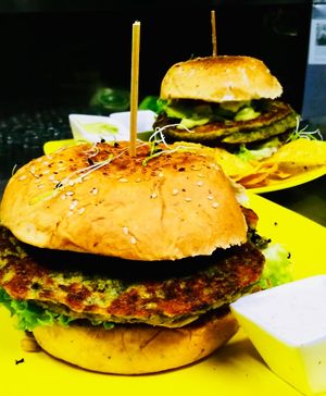 Variedad de Hamburguesas Veganas at El Vegano Andante in Medellin