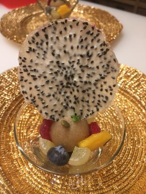 dessert at Tudore Tranquility in Tokyo