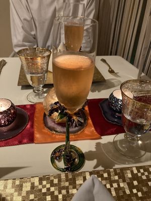 Sparkling wine  at Tudore Tranquility in Tokyo