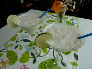 Drink with Coconut and Lime at Encanto Natural in Tavira