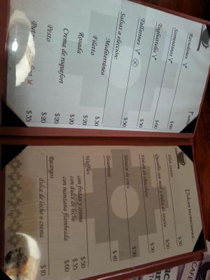 menu in English and Spanish at Pacha Manka in Humahuaca