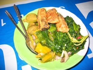 It was all fresh, if a little mushy. at Moonya in Mae Sai