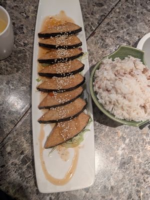 Lemon fish at Green Veggie 天然齋 in Hong Kong Island