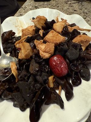 Closeup of some mushrooms that I will long remember  at Green Veggie 天然齋 in Hong Kong Island