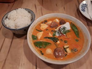 Vegan panang curry. So DELICIOUS.  at Sabai Sabai in Toronto