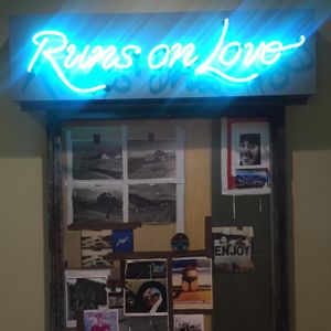 the slogan inside and out at Amy's Drive Thru in Rohnert Park