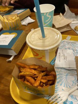 fries and shake🍟  at Amy's Drive Thru in Rohnert Park