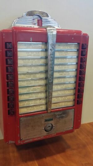 Amy's little red jute box at Amy's Drive Thru in Rohnert Park