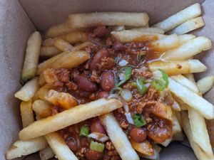 Very tasty chili cheese fries. at Amy's Drive Thru in Rohnert Park