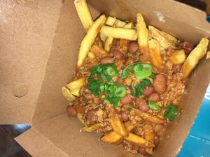 Vegan Chili Fried at Amy's Drive Thru in Rohnert Park