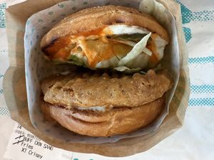 Buffalo Chik'n Sandwich  at Amy's Drive Thru in Rohnert Park