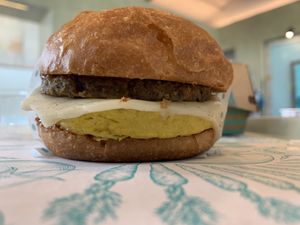 Breakfast sandwich  at Amy's Drive Thru in Rohnert Park