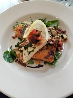 Catch of the day: tofu. Cooked: special presentation at Van Rensselaer's in South Wellfleet