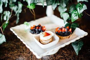 Vanilla Chantilly and organic fresh fruit tarts! at Passion Flour Patisserie in Salt Lake City