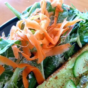 side salad at Passion Flour Patisserie in Salt Lake City