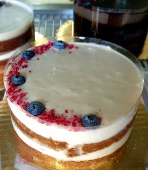 cake at Passion Flour Patisserie in Salt Lake City