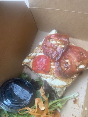 Ricotta & Heirloom Tomato Toast  at Passion Flour Patisserie in Salt Lake City