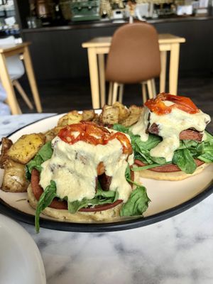 Benedict   at Passion Flour Patisserie in Salt Lake City