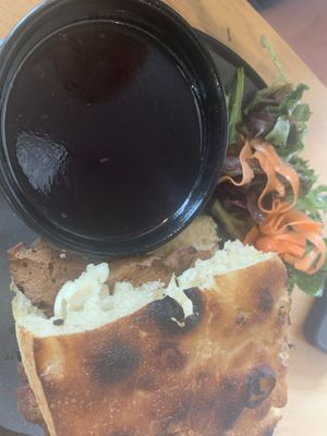 French Dip  at Passion Flour Patisserie in Salt Lake City