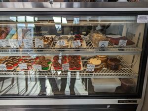 Pastry case at Passion Flour Patisserie in Salt Lake City