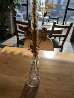 Cute decor at Passion Flour Patisserie in Salt Lake City