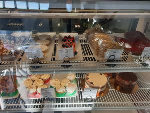 Display cabinet at Passion Flour Patisserie in Salt Lake City