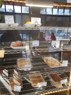 Display cabinet at Passion Flour Patisserie in Salt Lake City
