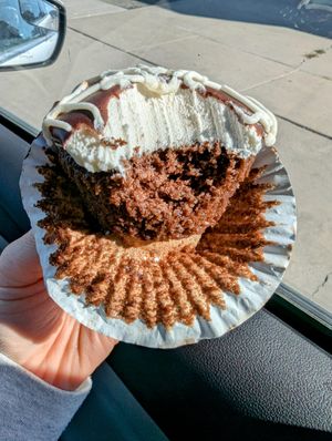 Chocolate "Hostess Cupcake" at Passion Flour Patisserie in Salt Lake City