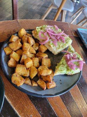 Avocado toast at Passion Flour Patisserie in Salt Lake City
