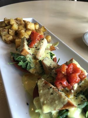 Smoked Benedict at Passion Flour Patisserie in Salt Lake City