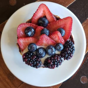 Berry tart at Passion Flour Patisserie in Salt Lake City