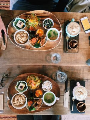 Lunch set and drinks. at Simme in Ise