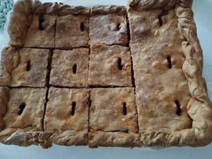 Empanada de zorza vegana at La Cuchara Veggie in A Coruna