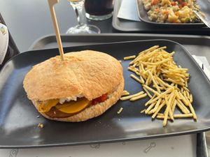 Don Pepito Burger at La Cuchara Veggie in A Coruna
