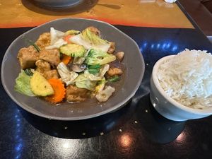 Pad mixed veggie  at Thai Tanium in Gaithersburg