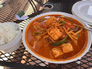 Red curry  at Thai Tanium in Gaithersburg