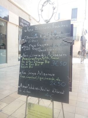 List of drinks at L'Arbousier in Nimes