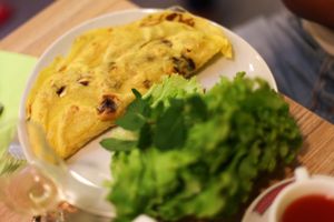 Vietnamese crepe at Vege Saveurs in Paris